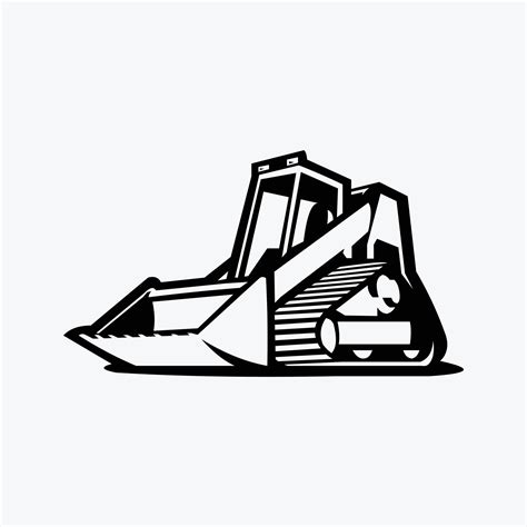 free skid steer clip art|skid steer silhouette image.